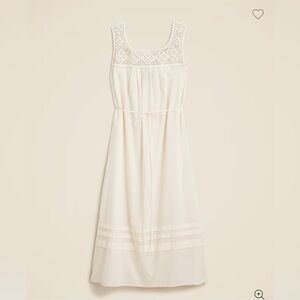 J. Crew Cream Lace Crochet Maxi Dress